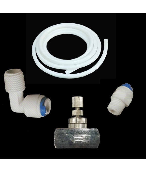 Wellon Brass Tds Adjuster/Controller Kit for Ro Water Purifier [ Brass Tds Controller, 2 Tee Connectors & 3 Meters Pipe ]